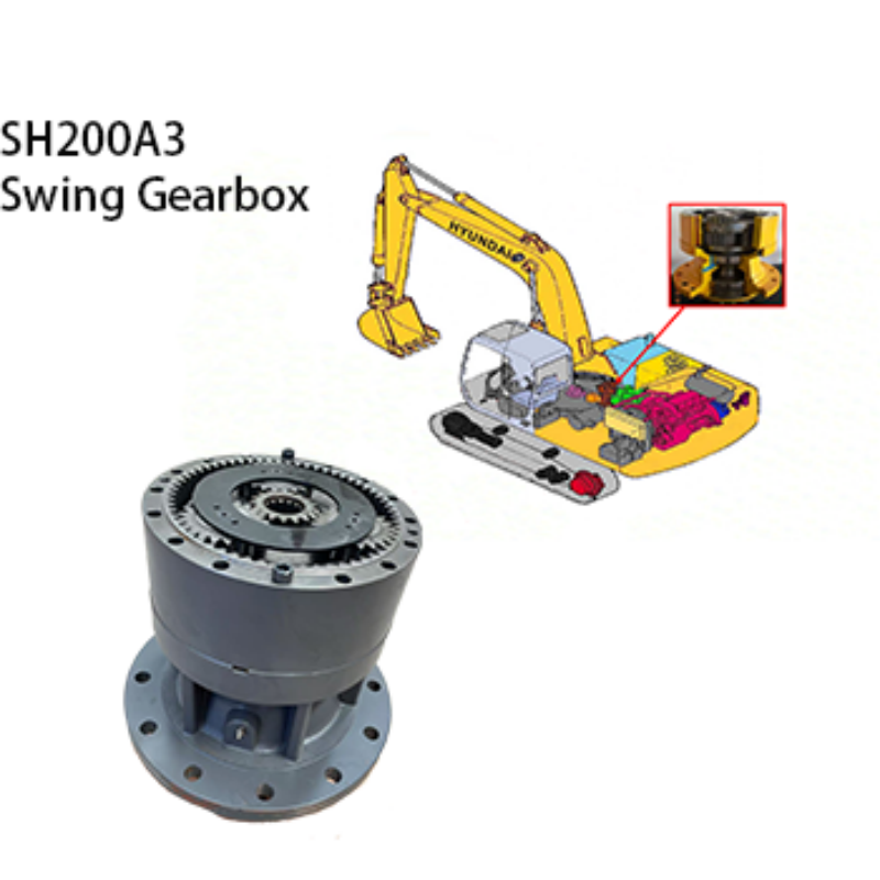 SH200A3 PC200-8 Swing Motor Gearbox High Torque Swing Reduction Gearbox OEM