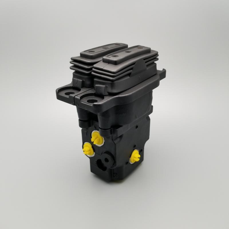 Black Excavator Foot Pedal SK75 Foot Operated Hydraulic Control Valve