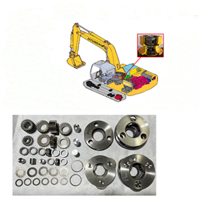 E320C Swing Reduction Gear 1484644   Primary Sun Gear Secondary Planetary Set Helical Gear Reducer Spline Shaft Assembly Excavator Machinery Parts